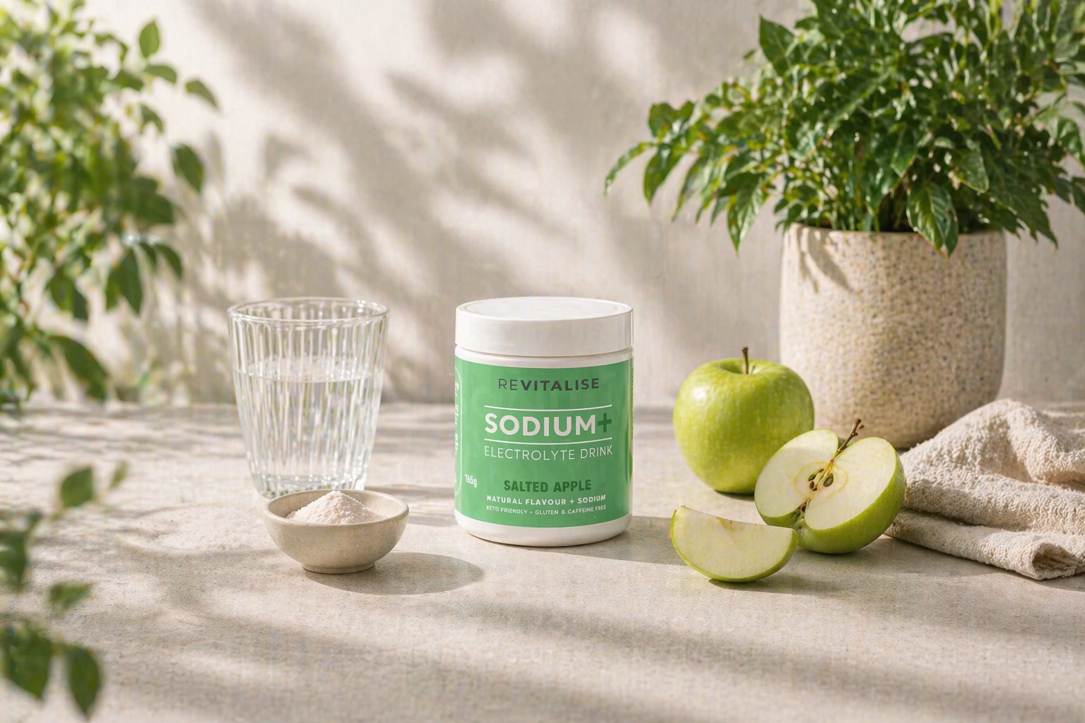 Apple electrolyte drink mix