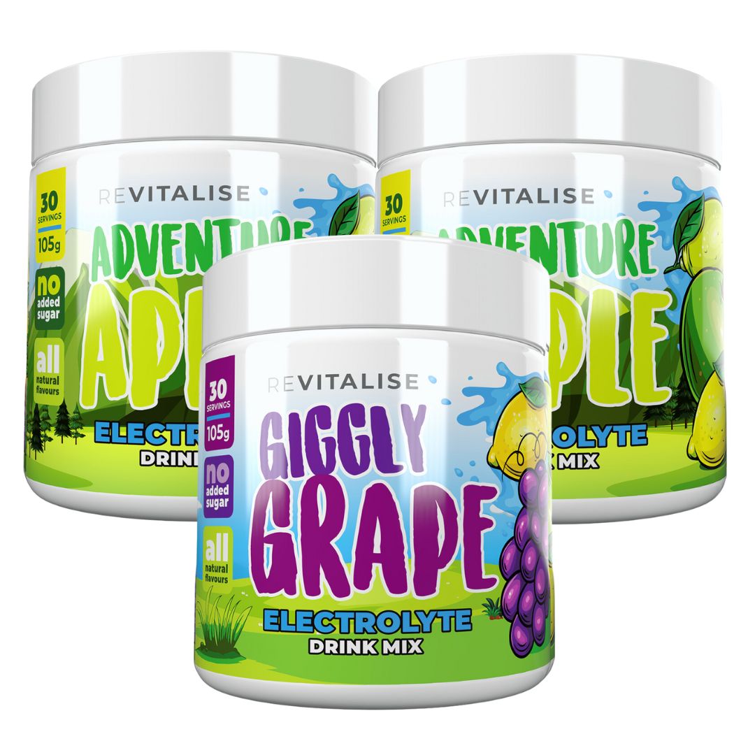 ReVitalise Kids: Zero Sugar Electrolytes Triple Pack - 90 servings