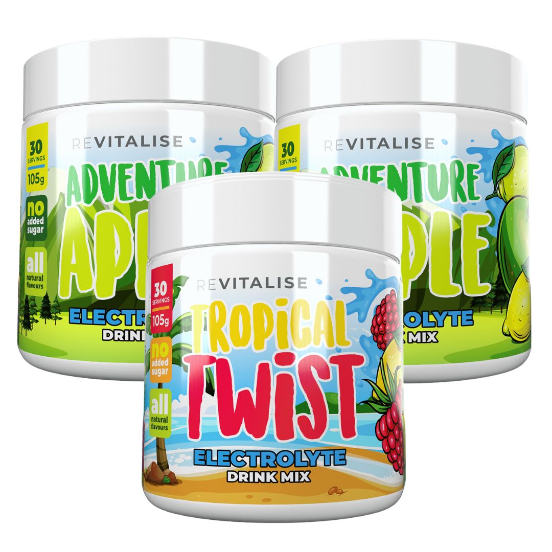 ReVitalise Kids: Zero Sugar Electrolytes Triple Pack - 90 servings