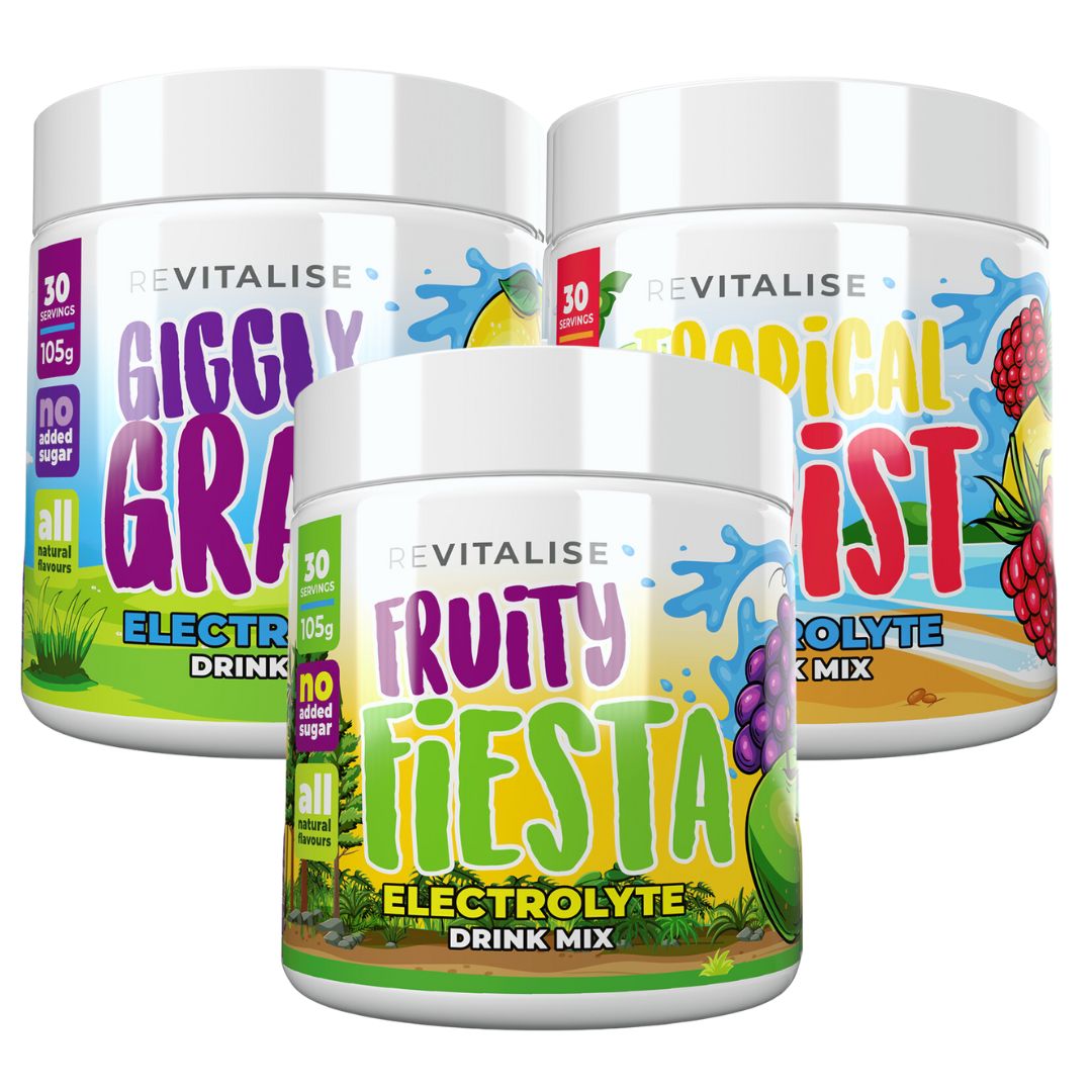 ReVitalise Kids: Zero Sugar Electrolytes Triple Pack - 90 servings