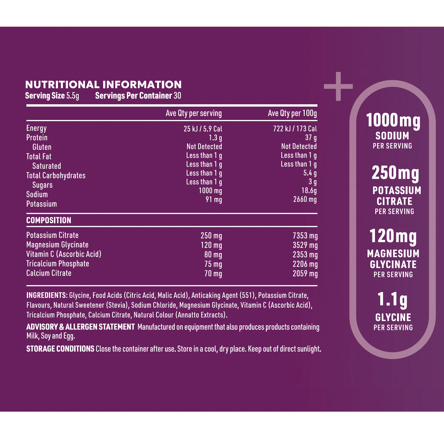Sodium+ Zero Sugar Electrolytes